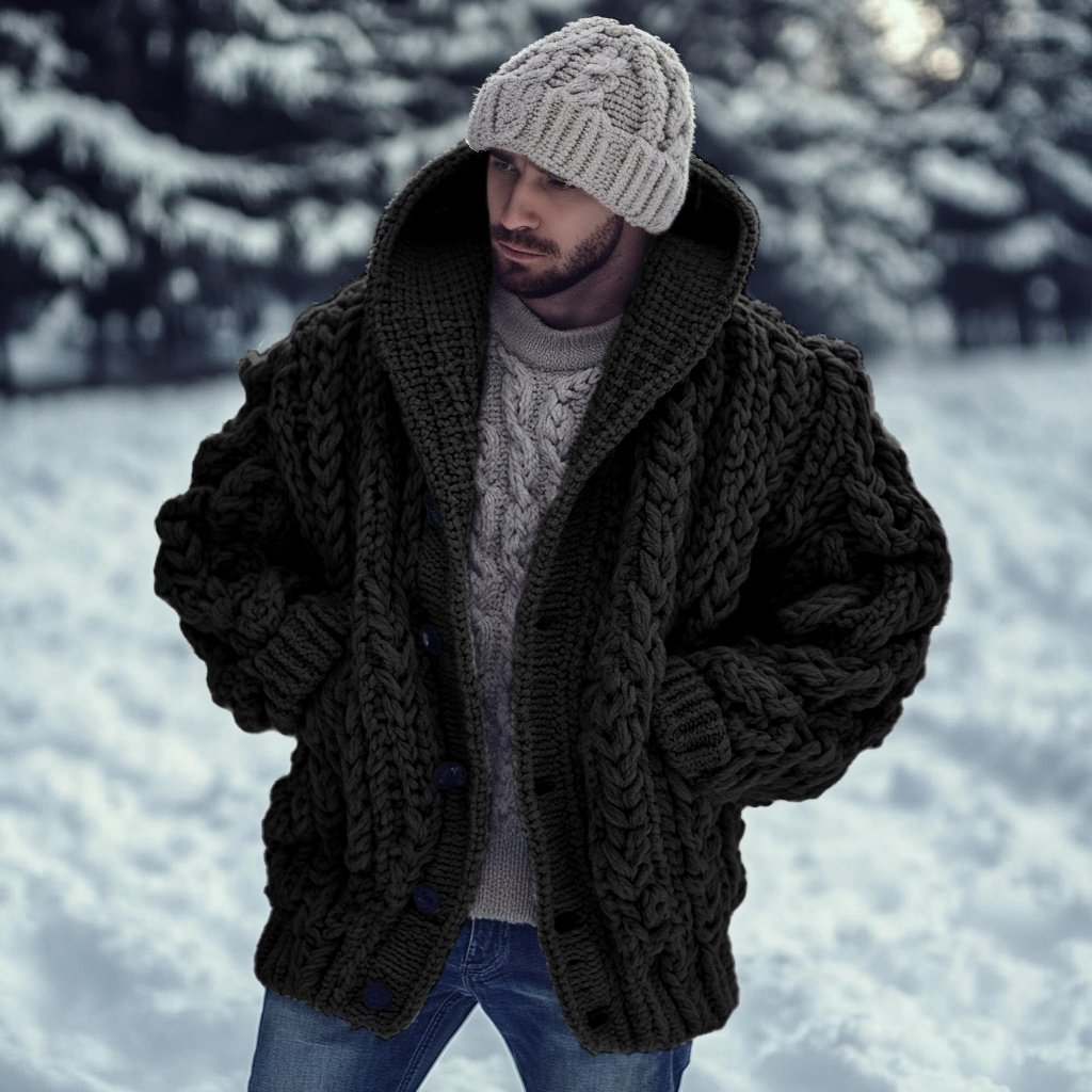 Vintage Fairman Island Jacquard Buttons Sweater Cardigan - Image 5