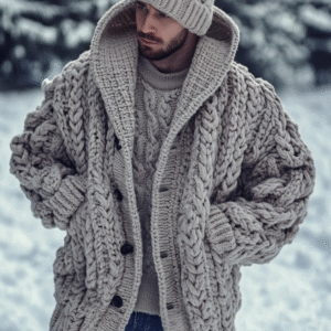 Vintage Fairman Island Jacquard Buttons Sweater Cardigan